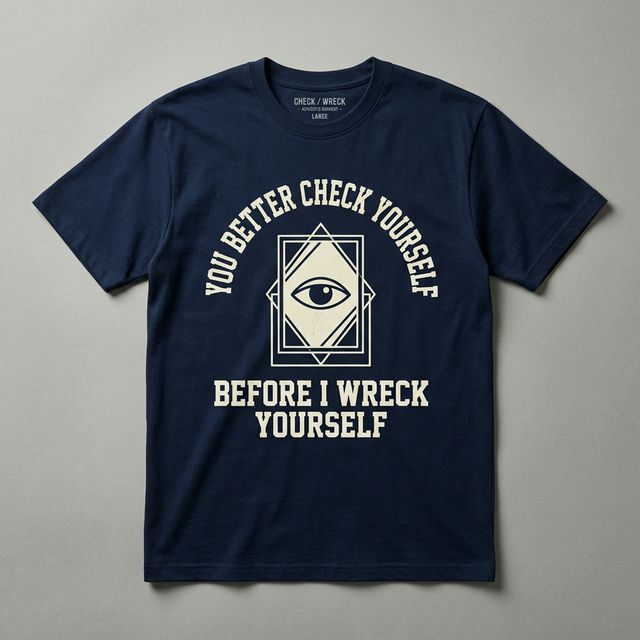 you better check yourself before I wreck yourself t-shirt